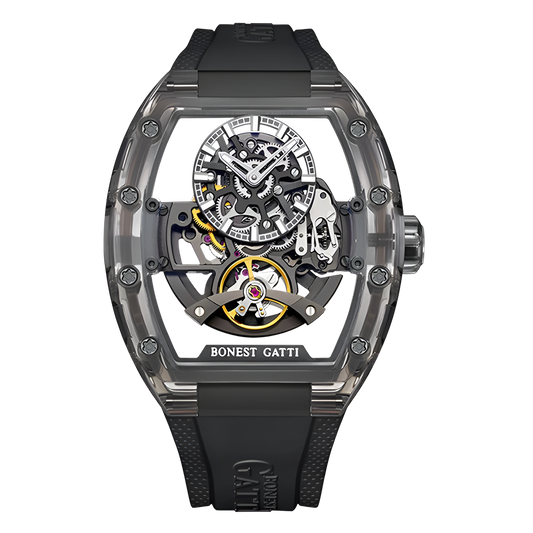 BONEST GATTI BG6005 Men's Transparent Automatic Mechanical Watch breitvacher