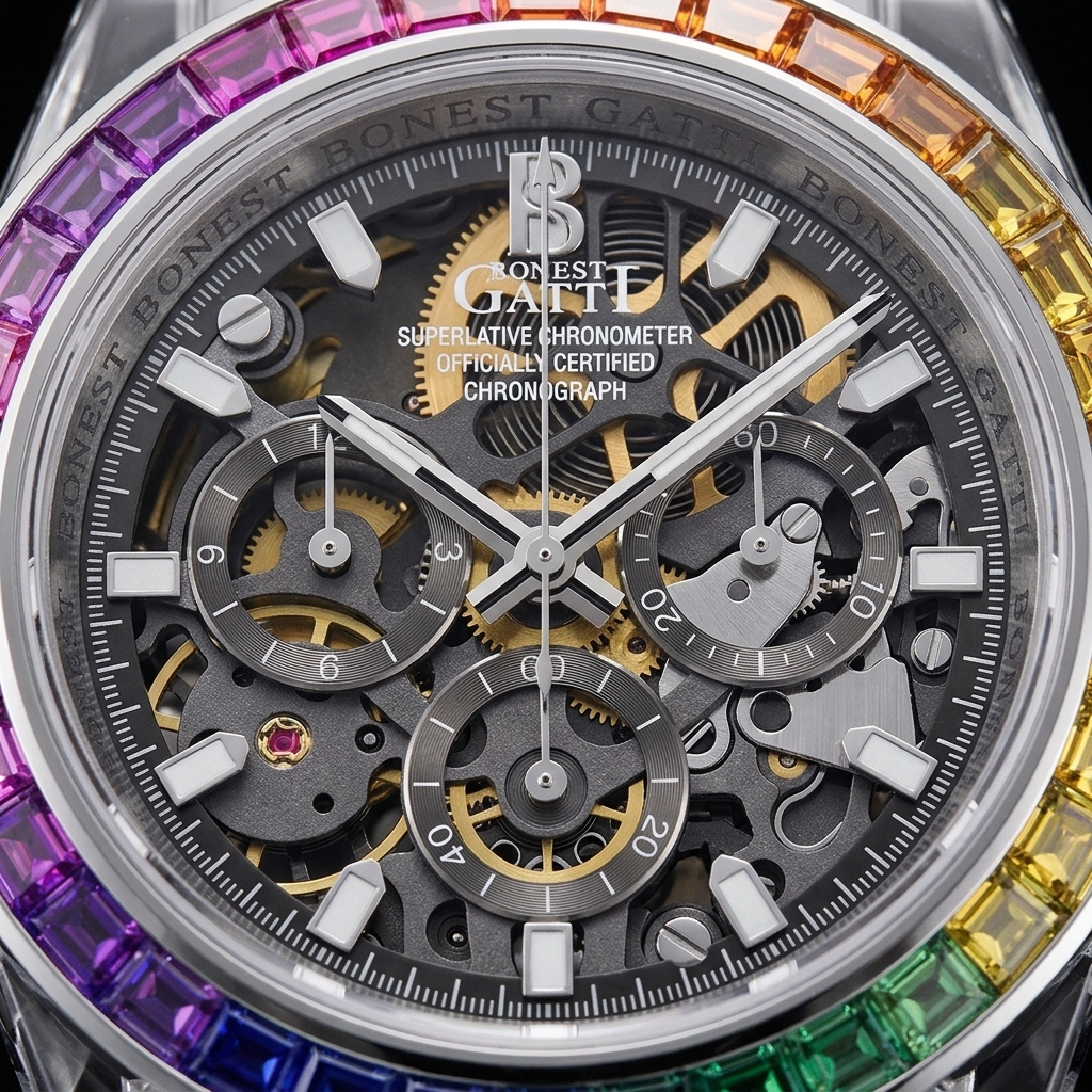 BONEST GATTI BG6009 - dial macro detail