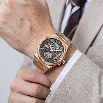 BONEST GATTI BG7004 - Mec - Gold watch on wrist
