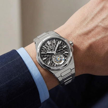 BONEST GATTI BG7005 - Aut - on wrist, dark suit