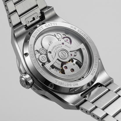 BONEST GATTI BG7006 - Men - caseback macro, technical horology, movement detail