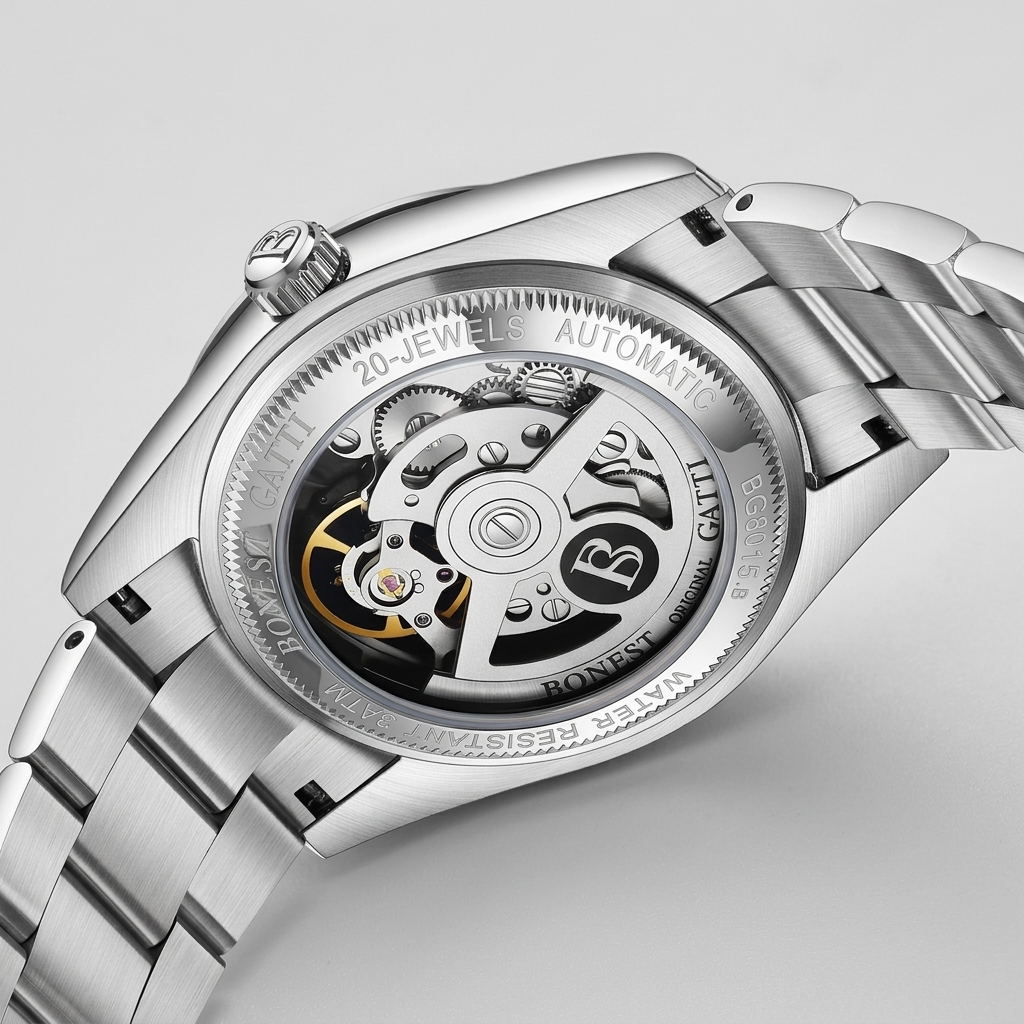 BONEST GATTI BG8015 - caseback detail