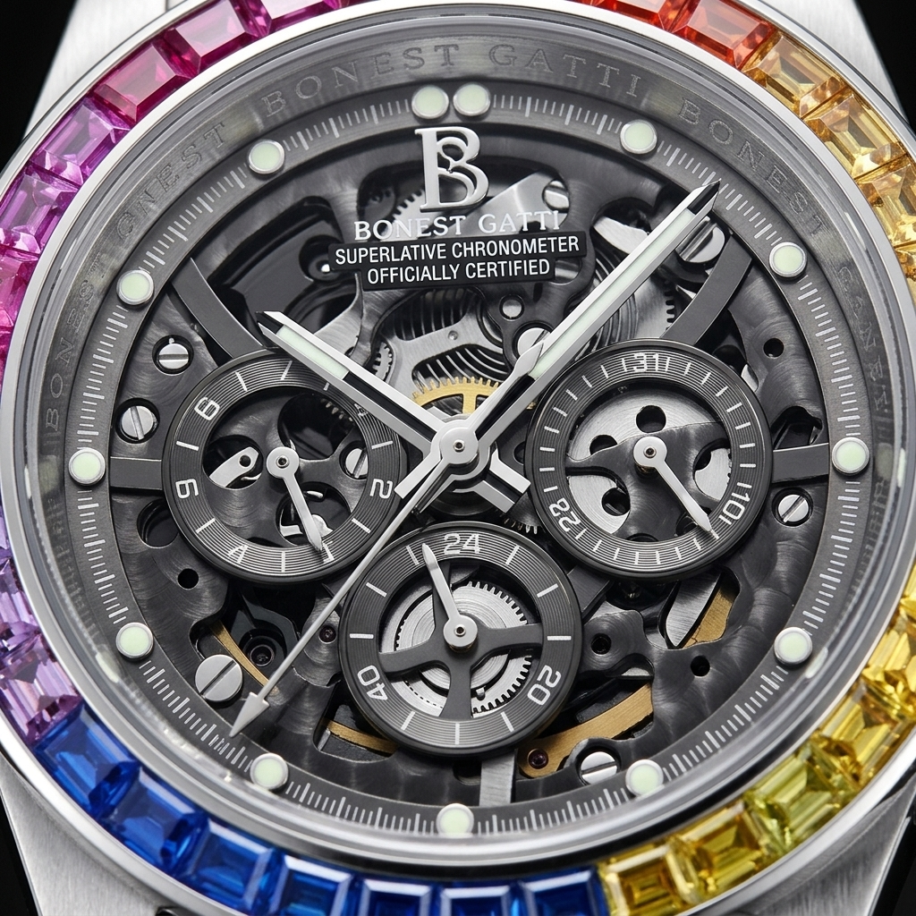 BONEST GATTI BG8018 - dial macro detail
