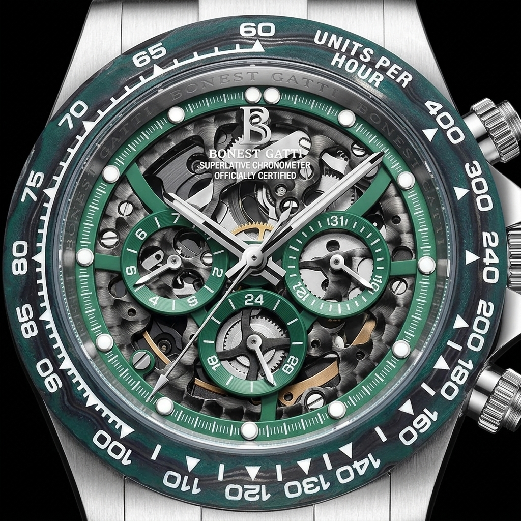 BONEST GATTI BG8019 - dial macro detail