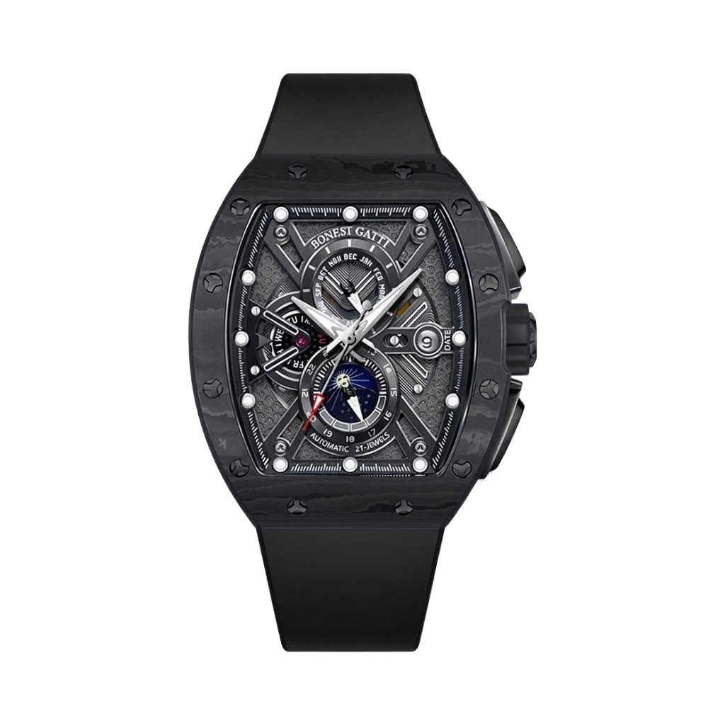 BONEST GATTI BG9007 - black front view packshot