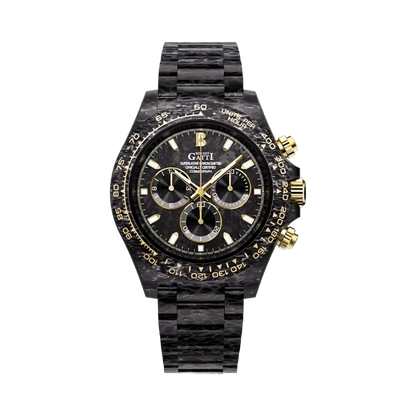 BONEST GATTI BG9012 - black gold front view packshot