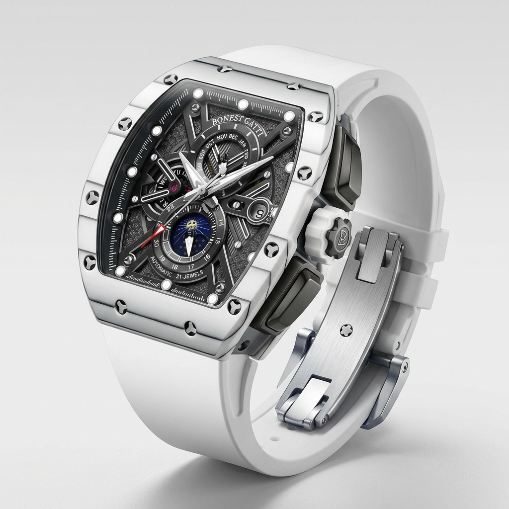 BONEST GATTI FW-6007 - Me - Luxury chronograph, premium design, studio shot