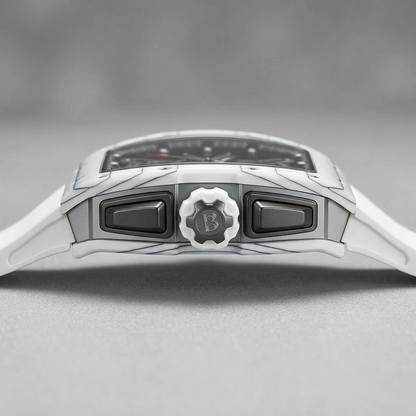 BONEST GATTI FW-6007 - Me - luxury wristwatch, side profile, metal case, chronograph