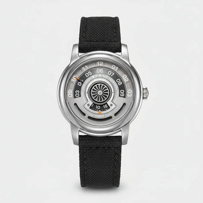Breitvacher AM160L - centered luxury watch, minimalist studio background, soft elegant lighting