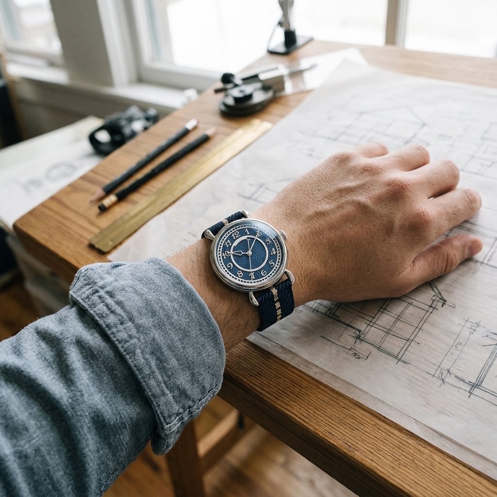 BREITVACHER Basketweave - wrist shot lifestyle