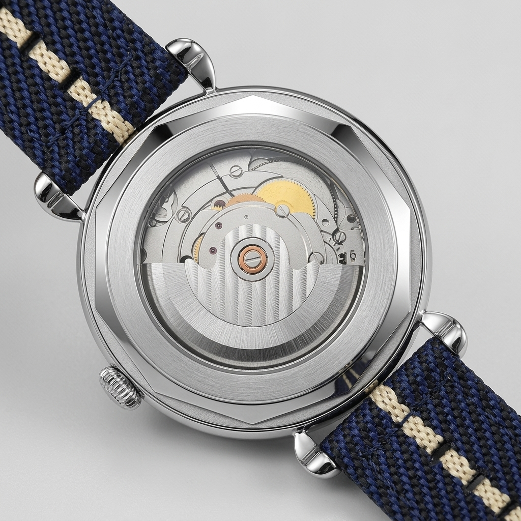 BREITVACHER Basketweave - caseback detail