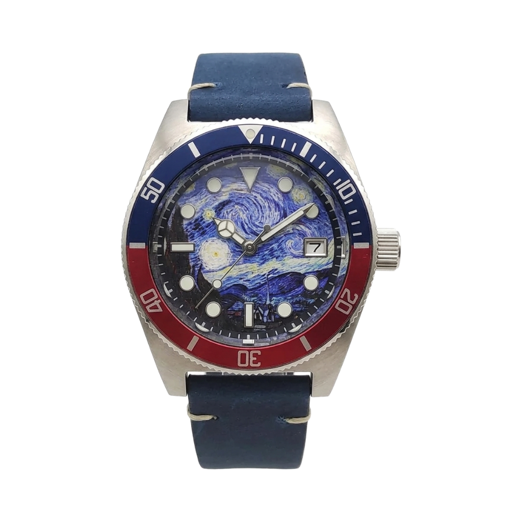 BREITVACHER BL35 - red & blue bezel front view packshot