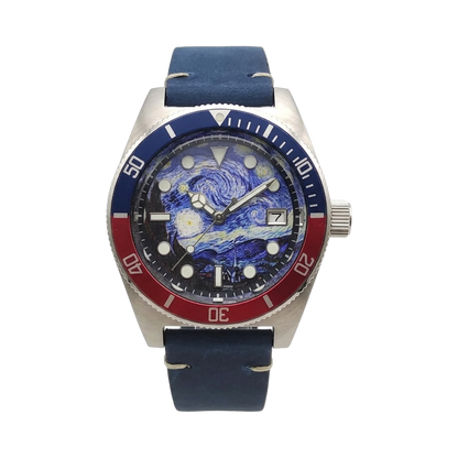 BREITVACHER BL35 - red & blue bezel front view packshot