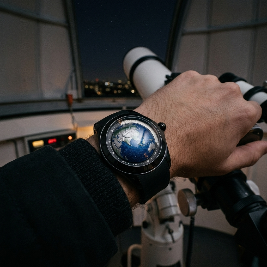 BREITVACHER Blue Planet - wrist shot lifestyle
