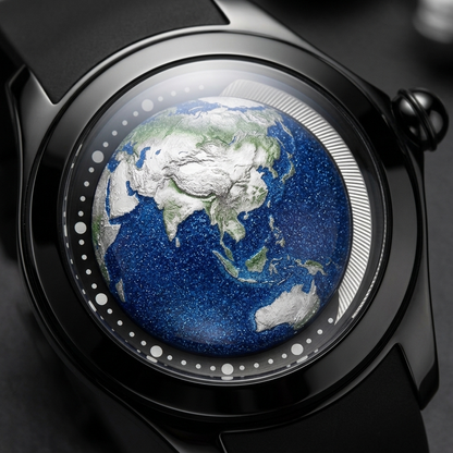 BREITVACHER Blue Planet - dial macro detail