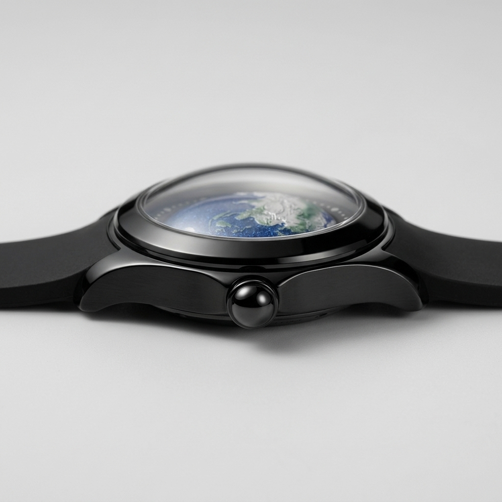 BREITVACHER Blue Planet - side profile case crown