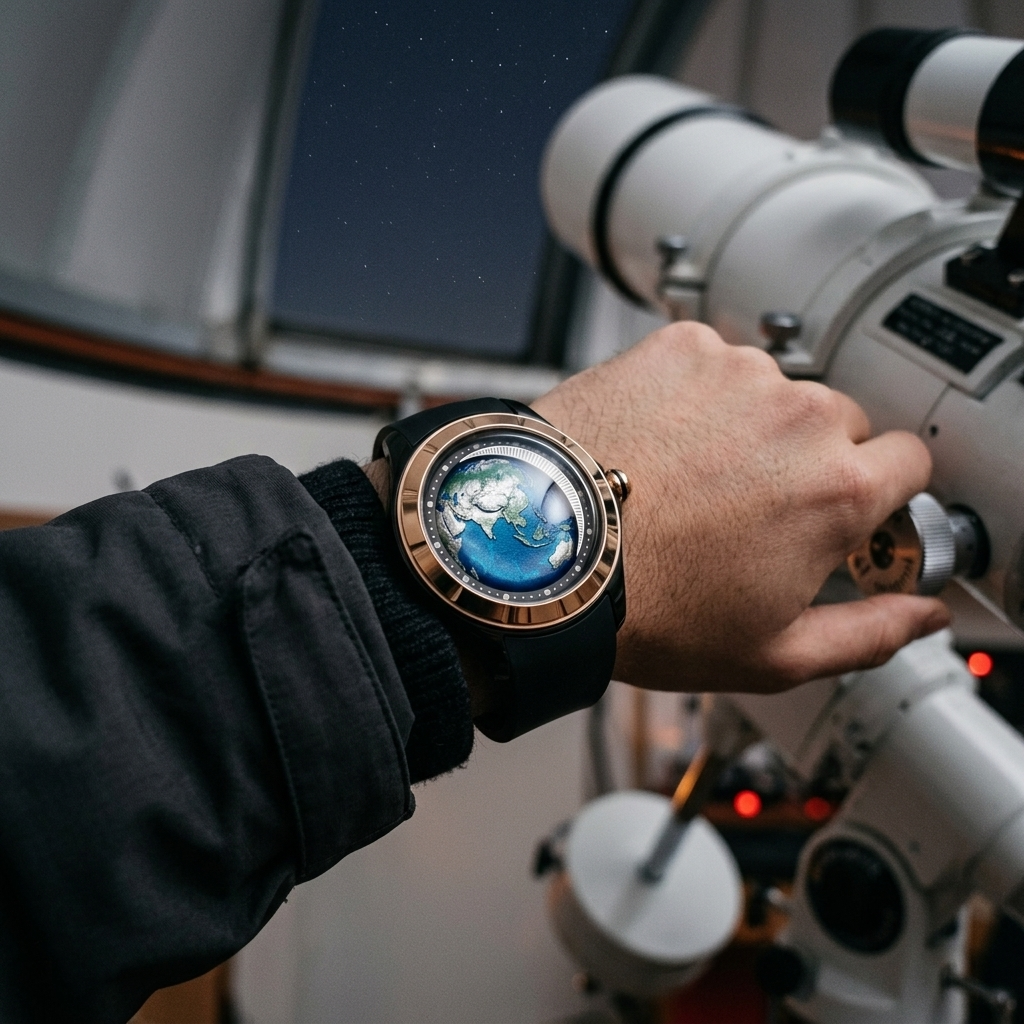 BREITVACHER Blue Planet - wrist shot lifestyle
