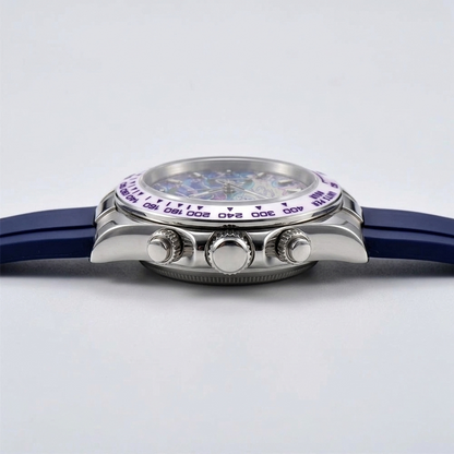 BREITVACHER Great Wave Chronograph - side profile case crown