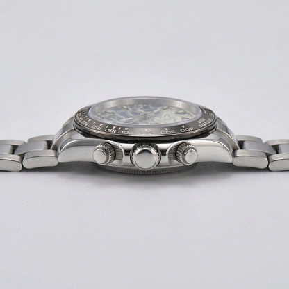BREITVACHER Great Wave Chronograph - side profile case crown