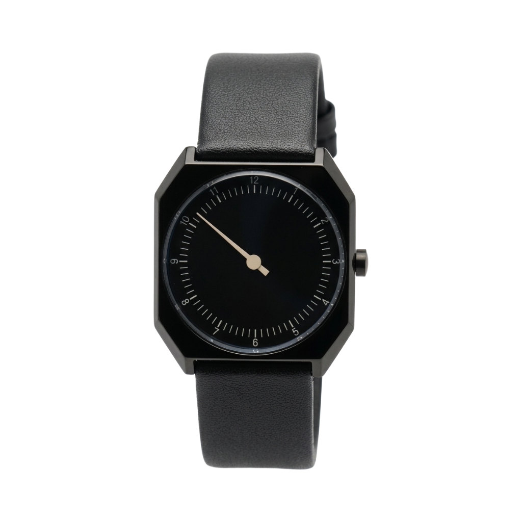 BREITVACHER HJ06 - black case black dial front view packshot