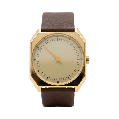 BREITVACHER HJ06 - gold case cream dial front view packshot