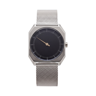 BREITVACHER HJ06 - black dial milanese front view packshot