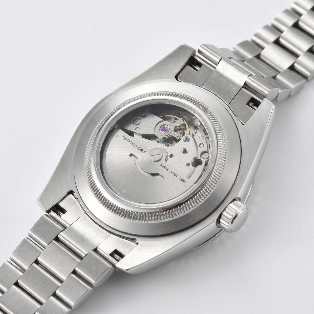 BREITVACHER Van Gogh Day-Date - caseback detail