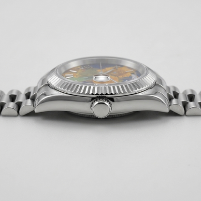 BREITVACHER Van Gogh Day-Date - side profile case crown