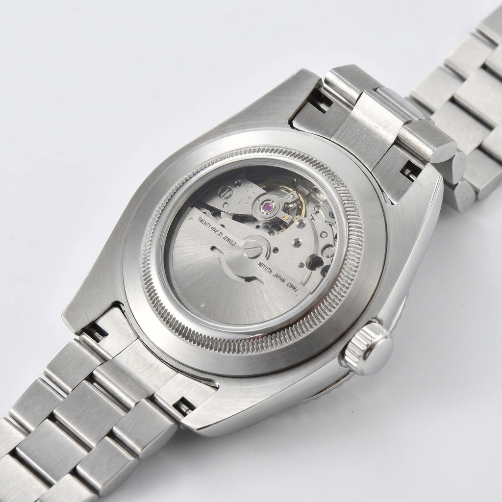 BREITVACHER Van Gogh Day-Date - caseback detail