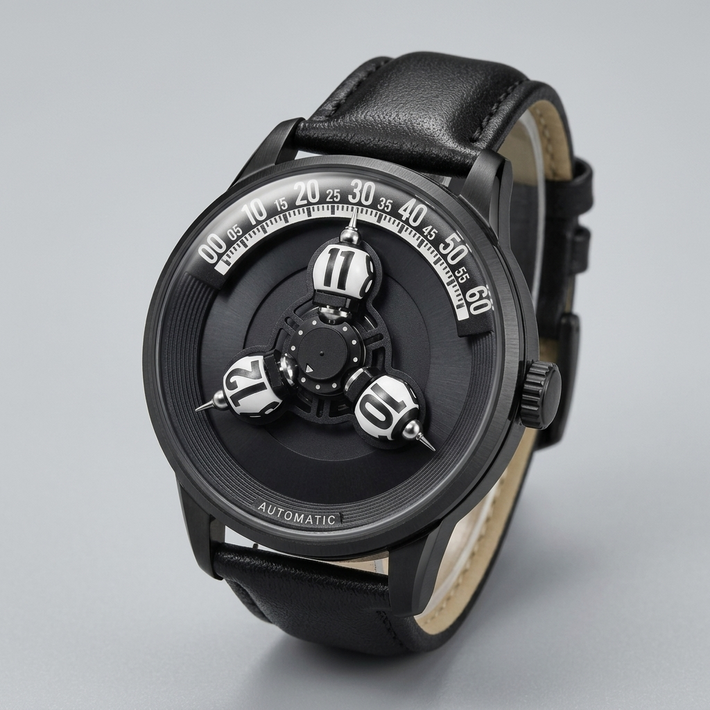 BREITVACHER Vortichron - three-quarter case view