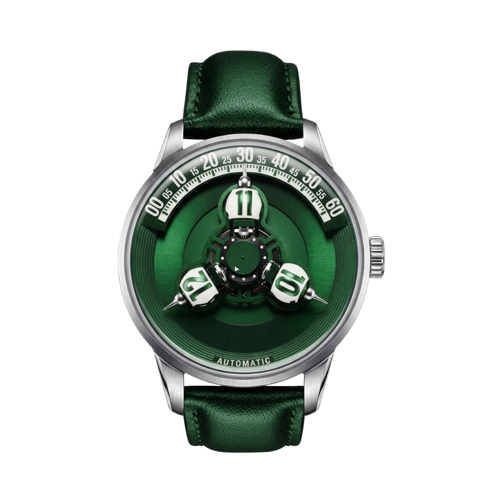 BREITVACHER Vortichron - green dial front view packshot