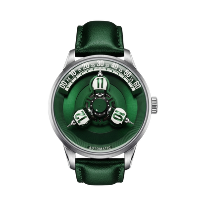 BREITVACHER Vortichron - green dial front view packshot