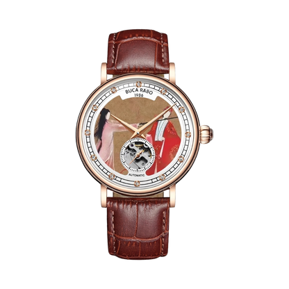 BUCA RABO NHCO-DHXY - brown leather strap front view packshot