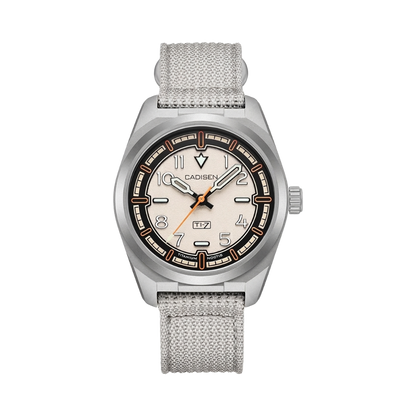 CADISEN C8248 - ivory dial sand strap front view packshot