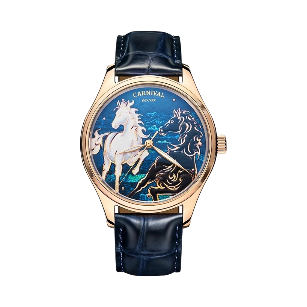 CARNIVAL 515 Horse - Zodiac Automatic Watch with Painted Horse Dial