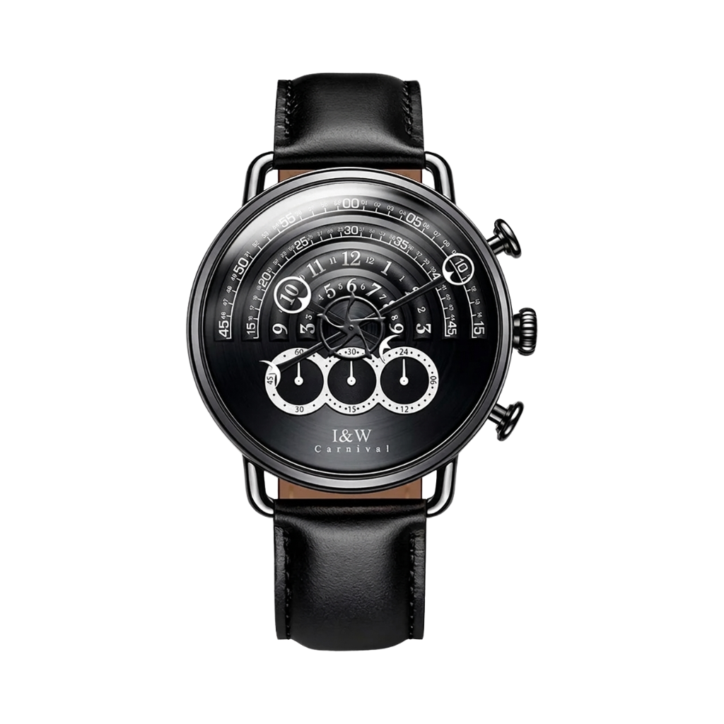 CARNIVAL 8816G - black case black dial front view packshot
