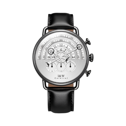 CARNIVAL 8816G - black case white dial front view packshot