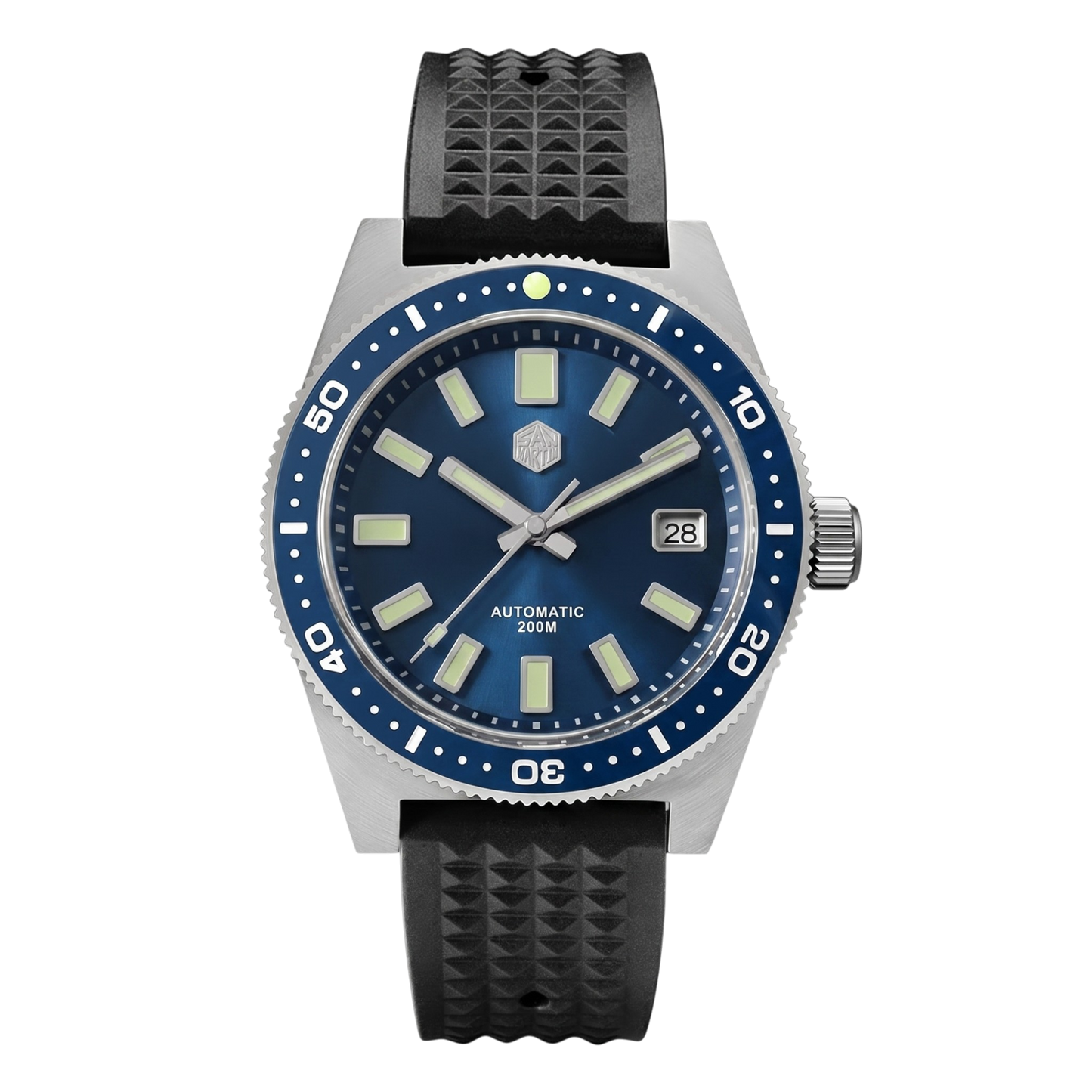 San Martin SN0007-G V4 - Blue dial diver watch