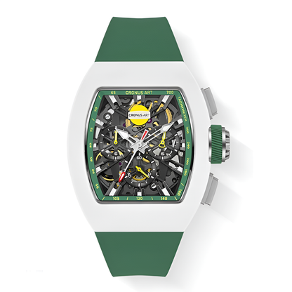 Cronusart CM011-008 - Ton - white case green strap