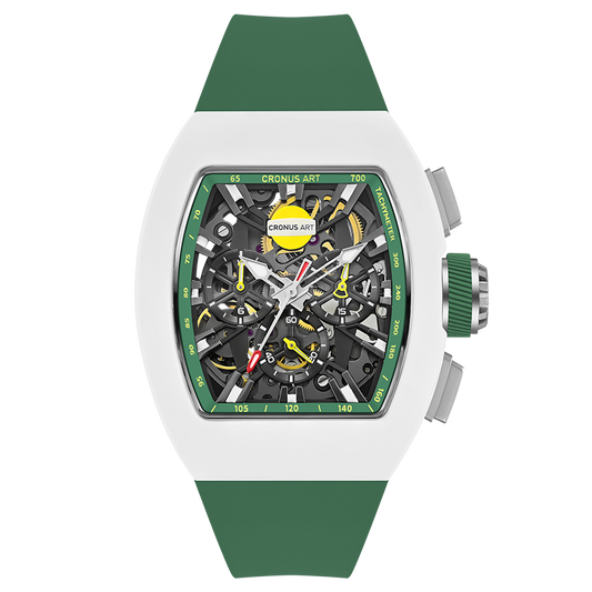 Cronusart CM011-008 - Ton - white case green strap
