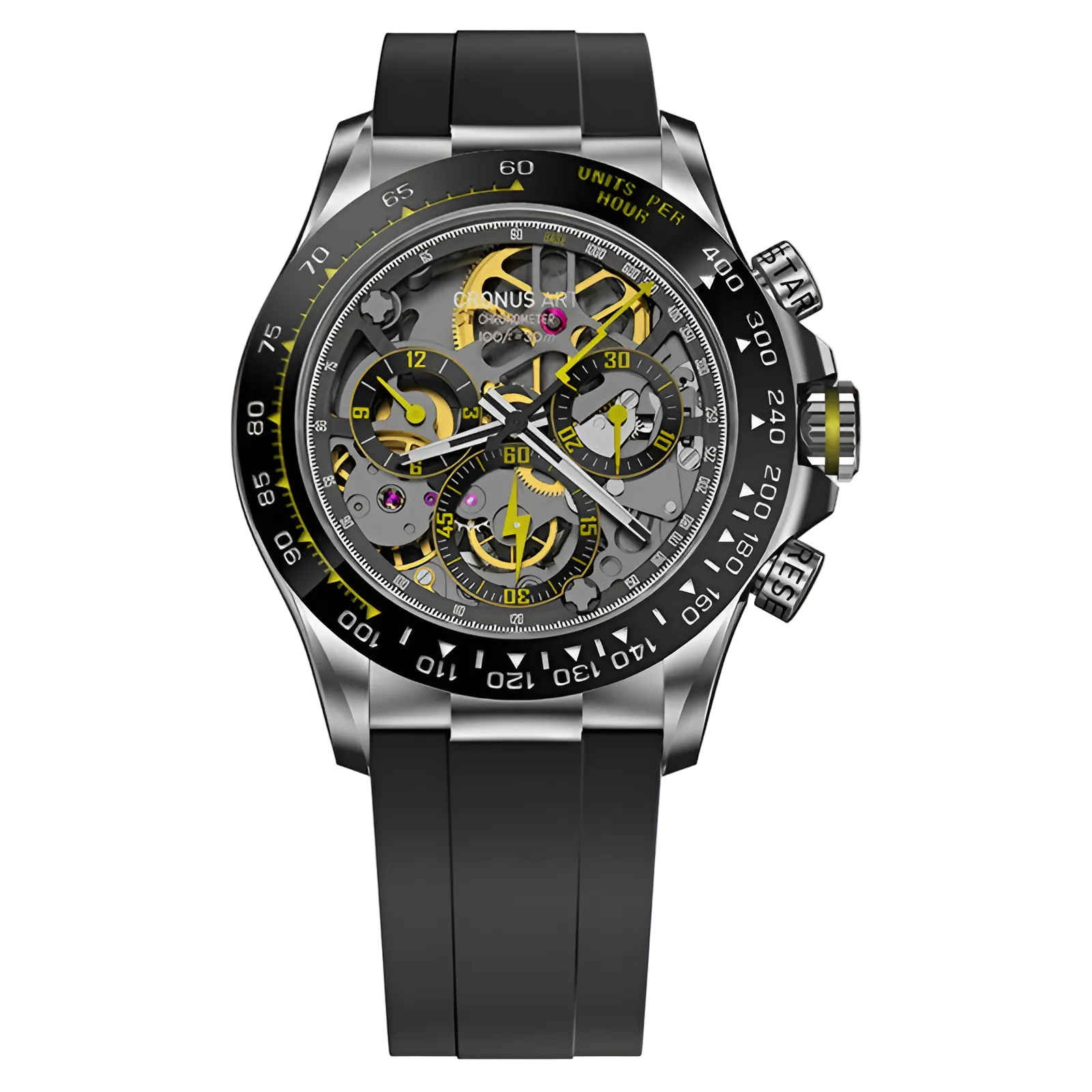 CRONUSART CM015-03 - Men's Automatic Watch Ceramic & Steel Edition