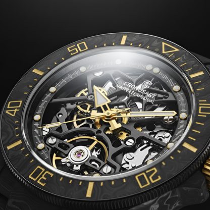 CRONUSART CM016-026 - Men Automatic and Mechanical Watch in NTPT Carbon dial