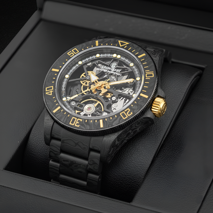 CRONUSART CM016-026 - Men Automatic and Mechanical Watch in NTPT Carbon packaging
