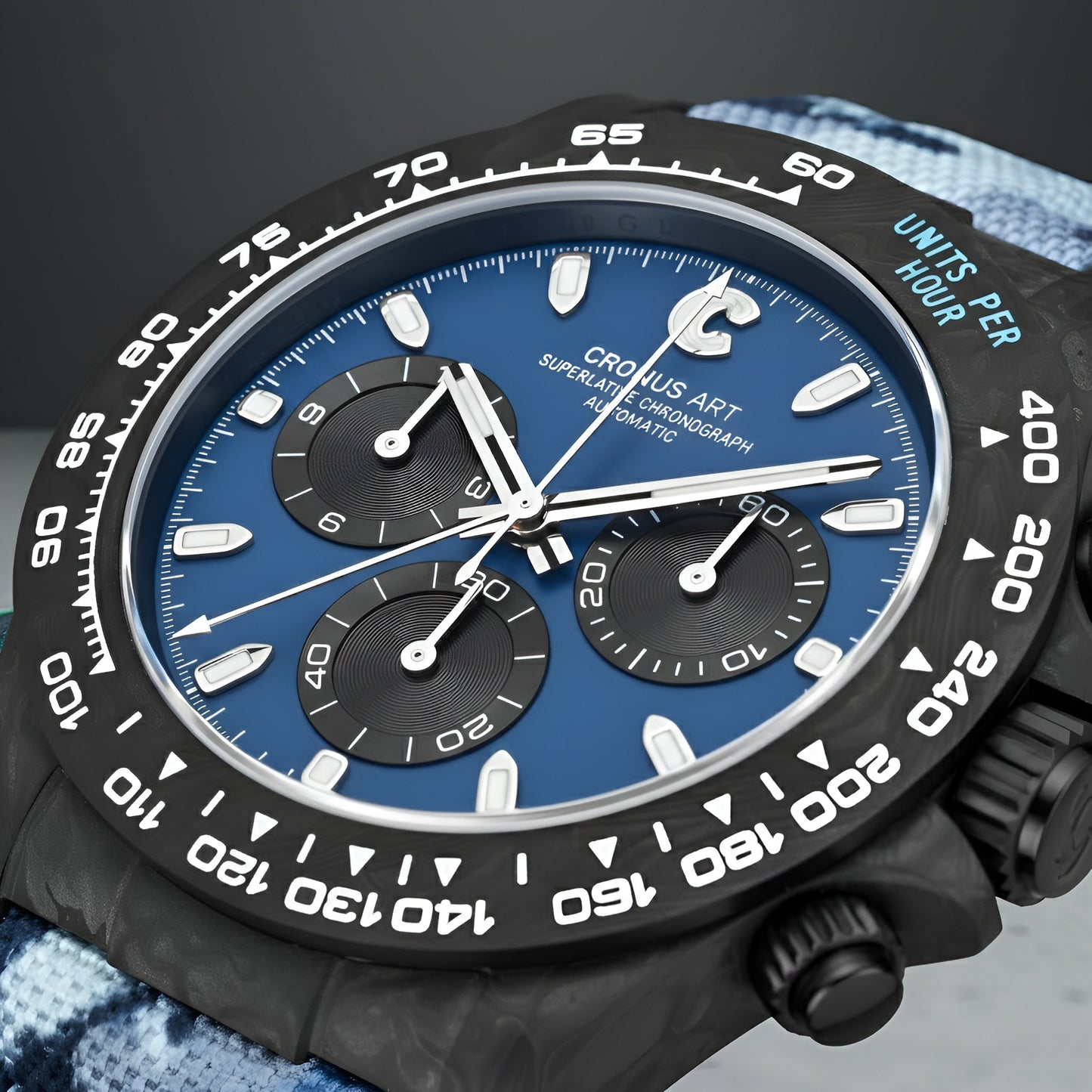 Cronusart CM016-037 Carbon Fiber Automatic Chronograph Watch - Limited Edition breitvacher