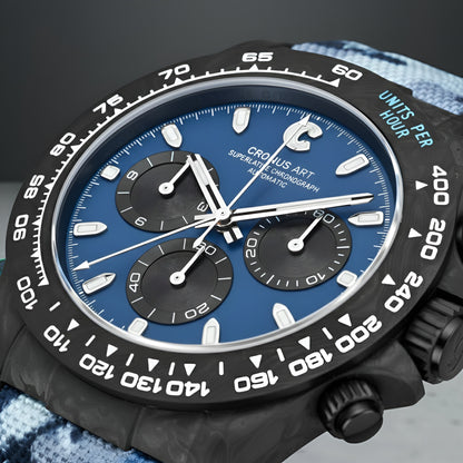 Cronusart CM016-037 Carbon Fiber Automatic Chronograph Watch - Limited Edition breitvacher