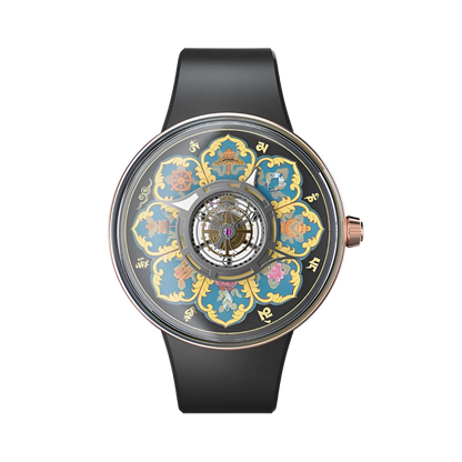 CRONUSART CM023-008 - Collector automatic tourbillon timepiece with titanium case, rose crown accent, exposed mechanics and 120 hour power reserve