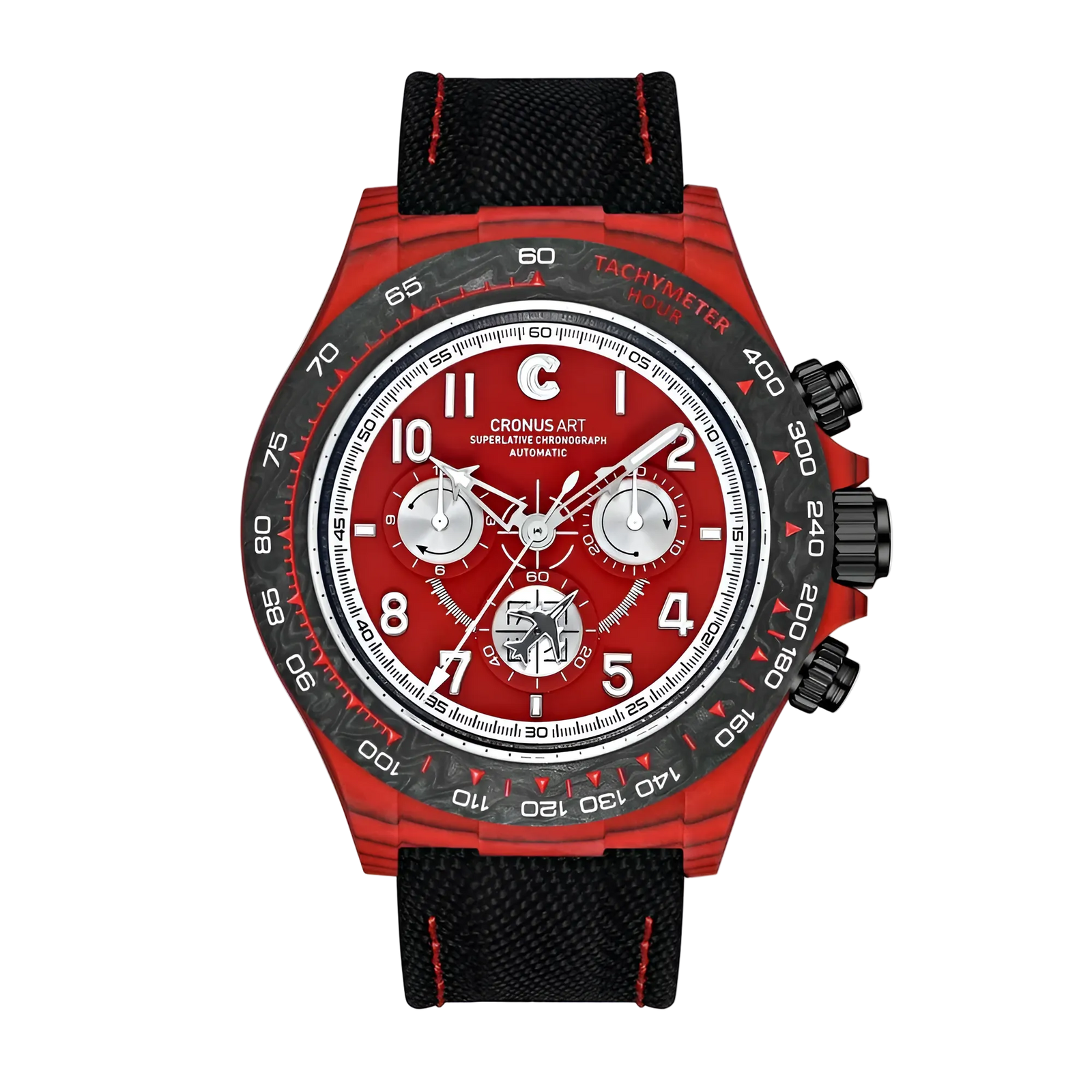 CRONUSART CM002-058 Carbon Chronograph Watch | 40mm Men's Automatic Watch