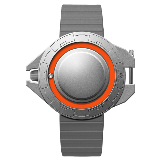 Daniel Gorman DG0133 - Men's Quartz Watch Gray with orange accent on a white background