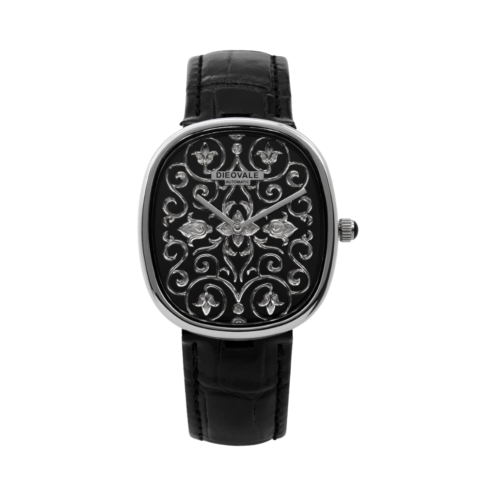 DIEOVALE Y1133G - black dial front view packshot