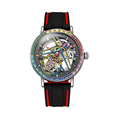 Dulunwe 6057A - black dial silicone front view packshot